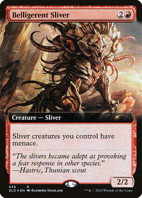 SLD: Belligerent Sliver (Extended Art) (Foil)