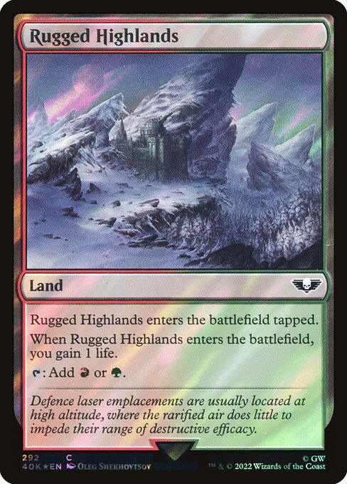40K: Rugged Highlands (Surge Foil)
