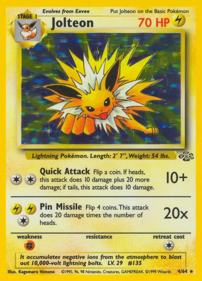 Jolteon (4) 04/64 Unlimited Jungle