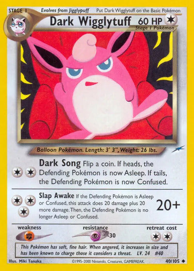 Dark Wigglytuff 040/105 Unlimited Neo Destiny