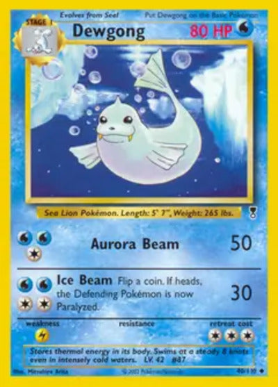 Dewgong 040/110 Unlimited Legendary Collection