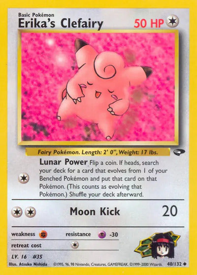 Erika's Clefairy 040/132 Unlimited Gym Challenge