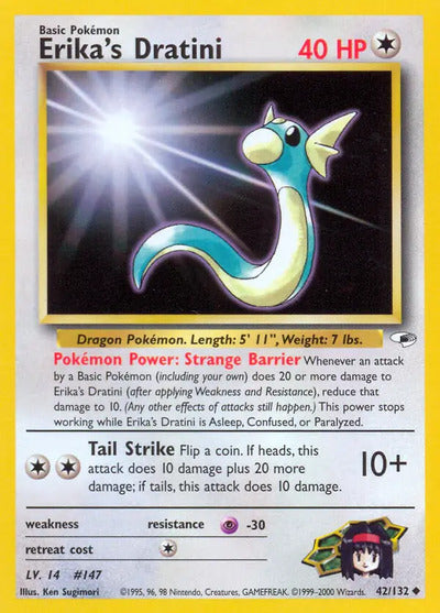 Erika's Dratini 042/132 Unlimited Gym Heroes