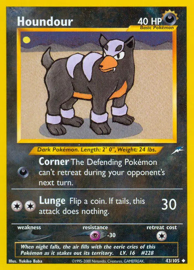 Houndour 043/105 Unlimited Neo Destiny