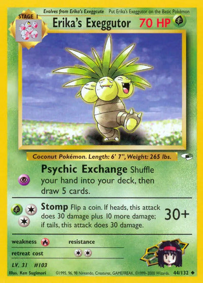 Erika's Exeggutor 044/132 Unlimited Gym Heroes