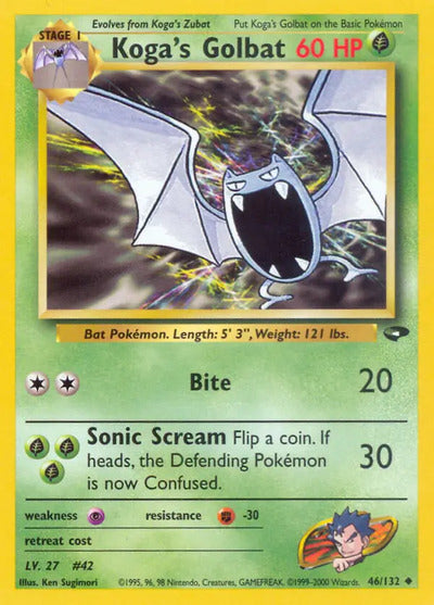 Koga's Golbat 046/132 Unlimited Gym Challenge