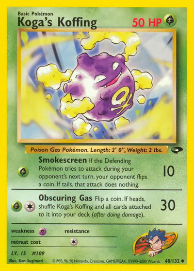 Koga's Koffing (48) 048/132 Unlimited Gym Challenge