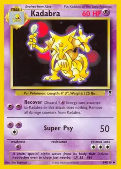 Kadabra 049/110 Unlimited Legendary Collection