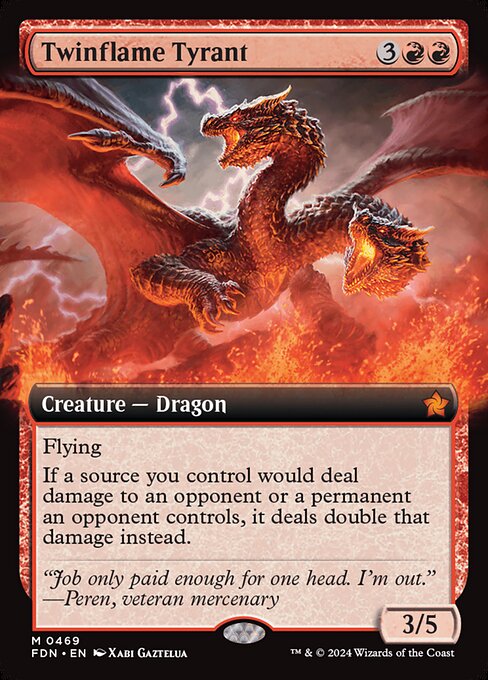 FDN: Twinflame Tyrant (Extended Art) (Foil)