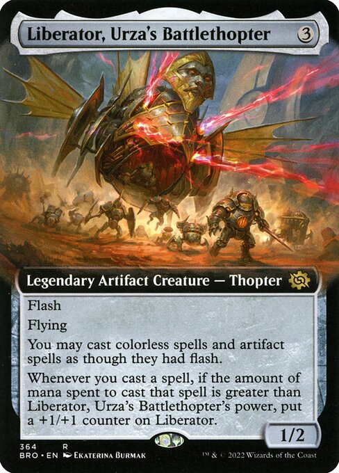 BRO: Liberator, Urza's Battlethopter (Extended Art)