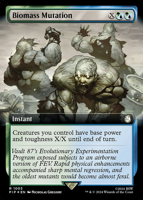 PIP: Biomass Mutation (Extended Art) (Surge Foil)