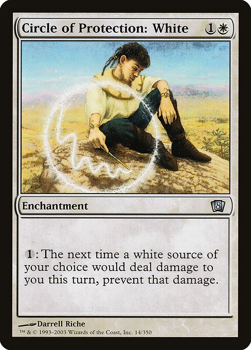 8ED: Circle of Protection: White (Foil)