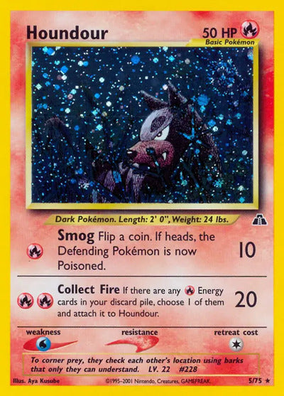 Houndour (5) 05/75 Unlimited Neo Discovery
