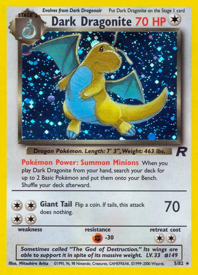 Dark Dragonite (5) 05/82 Unlimited Team Rocket