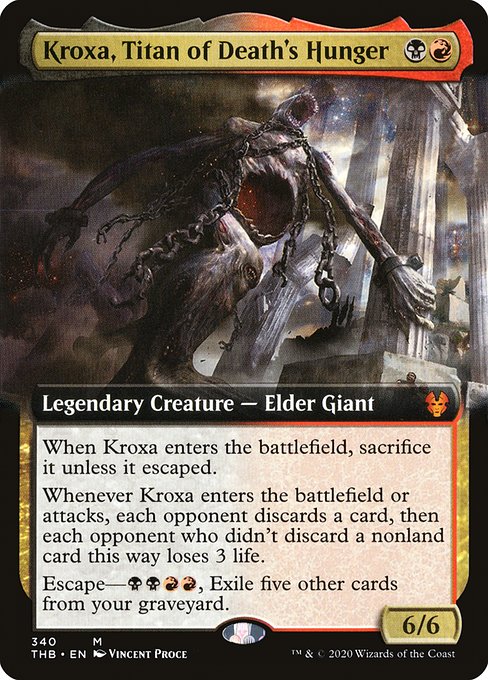 THB: Kroxa, Titan of Death's Hunger (Extended Art) (Foil)