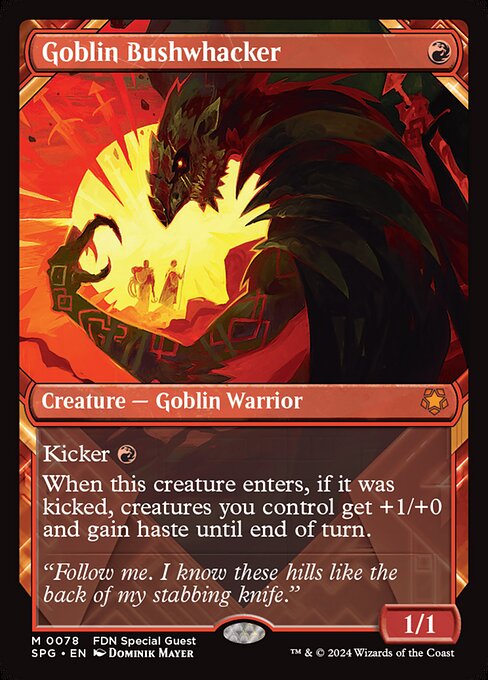 SPG: Goblin Bushwhacker (Showcase) (Foil)