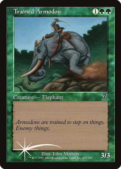 7ED: Trained Armodon (Foil)