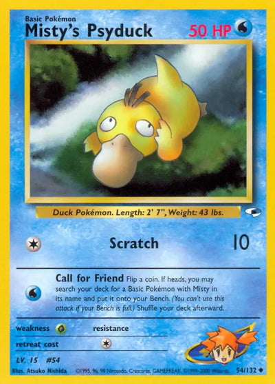 Misty's Psyduck 054/132 Unlimited Gym Heroes