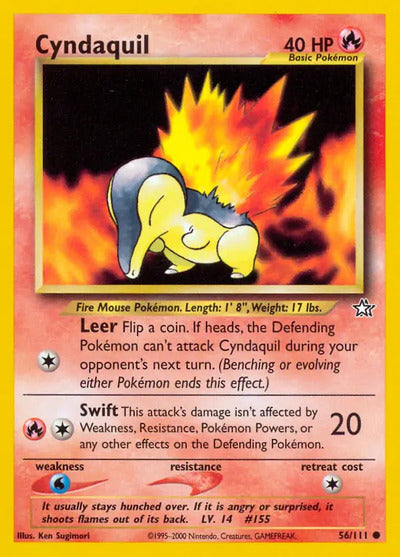 Cyndaquil (56) 056/111 Unlimited Neo Genesis