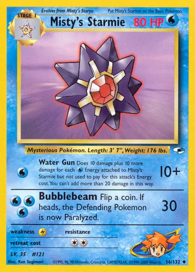 Misty's Starmie 056/132 Unlimited Gym Heroes