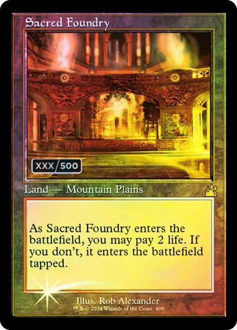 RVR: Sacred Foundry (Retro Frame) (Serial Numbered) (Foil)