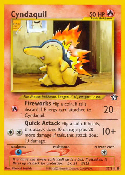 Cyndaquil (57) 057/111 Unlimited Neo Genesis
