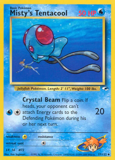Misty's Tentacool (57) 057/132 Unlimited Gym Heroes