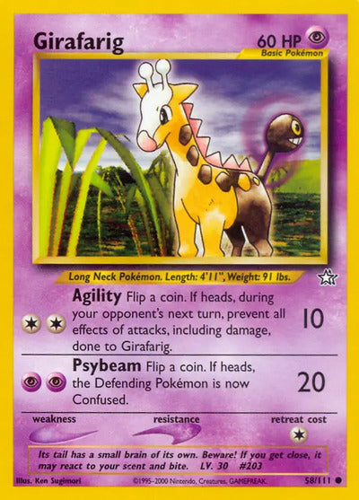 Girafarig 058/111 Unlimited Neo Genesis
