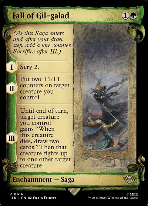 LTR: Fall of Gil-galad (Showcase Scrolls) (Foil)