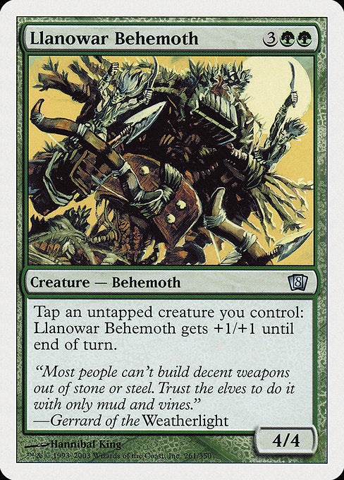8ED: Llanowar Behemoth