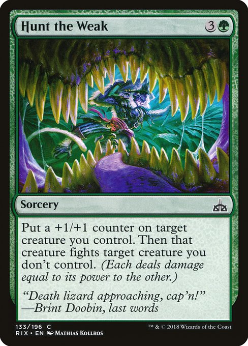 RIX: Hunt the Weak
