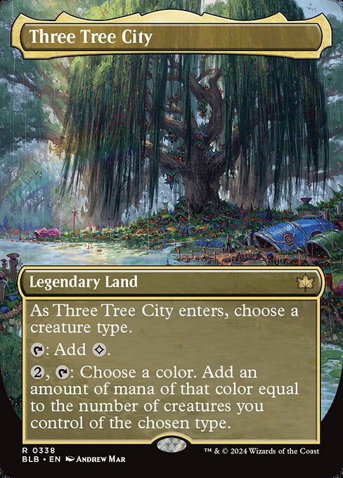 BLB: Three Tree City (Borderless) (0338) (Foil)