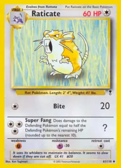 Raticate 061/110 Unlimited Legendary Collection