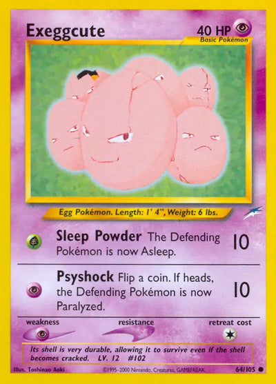 Exeggcute 064/105 Unlimited Neo Destiny