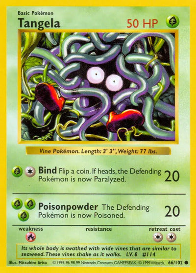 Tangela 066/102 Unlimited Base Set Shadowless