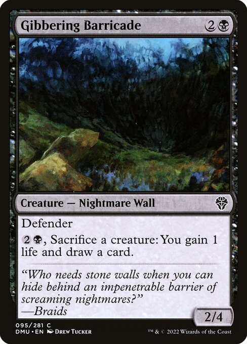 DMU: Gibbering Barricade (Foil)