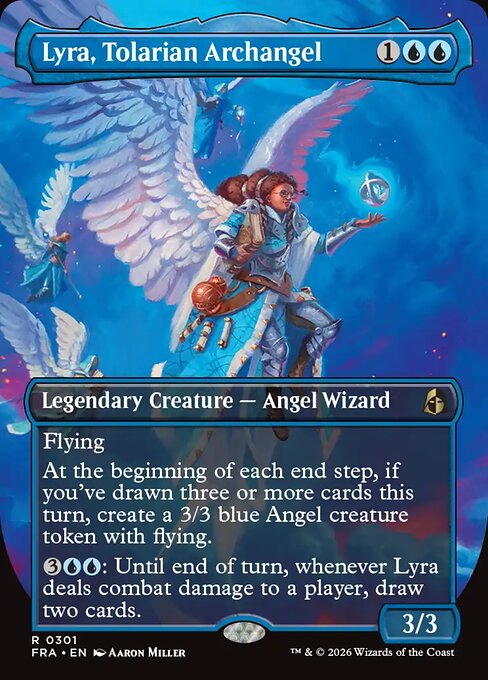 FRA: Lyra, Tolarian Archangel (Borderless) (Foil)