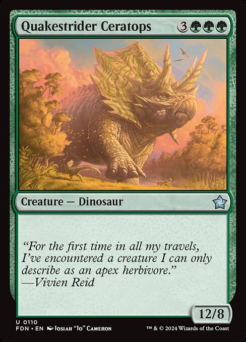 FDN: Quakestrider Ceratops (Foil)