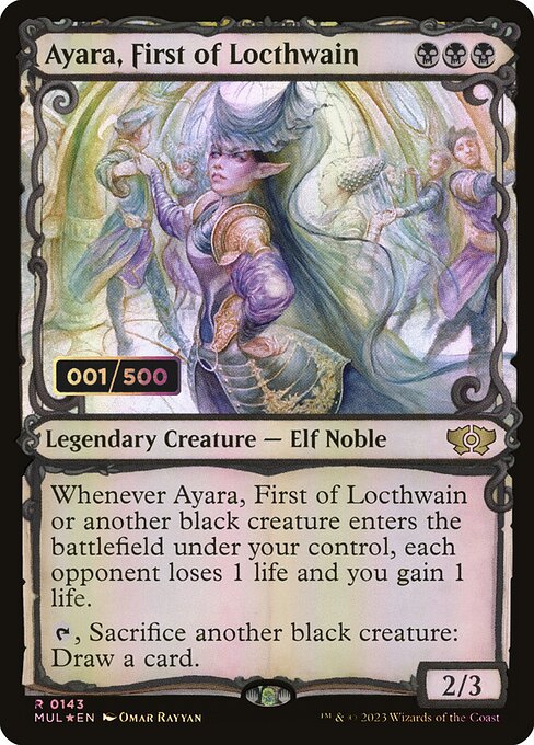 MUL: Ayara, First of Locthwain (Serial Numbered) (Foil)