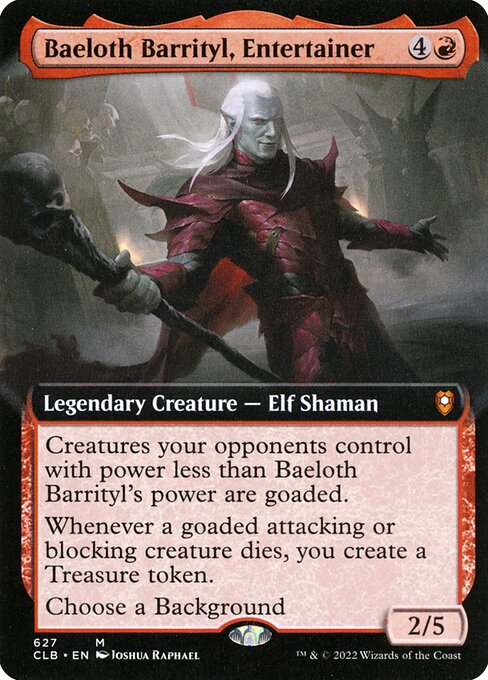 CLB: Baeloth Barrityl, Entertainer (Extended Art) (Foil)