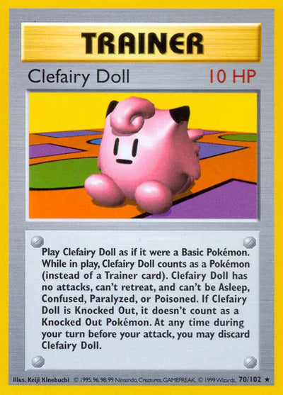 Clefairy Doll 070/102 Unlimited Base Set Shadowless