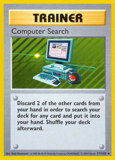 Computer Search 071/102 Unlimited Base Set Shadowless