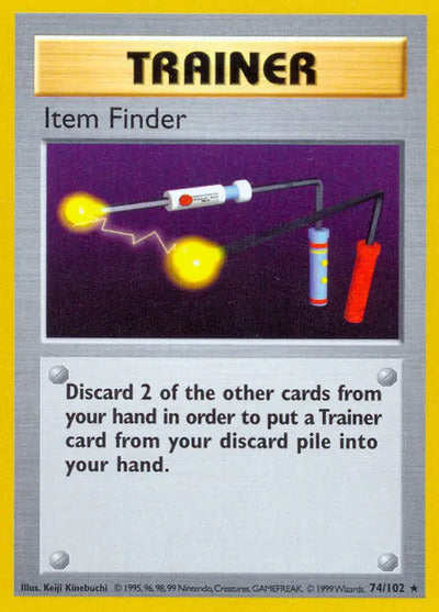 Item Finder 074/102 Unlimited Base Set Shadowless