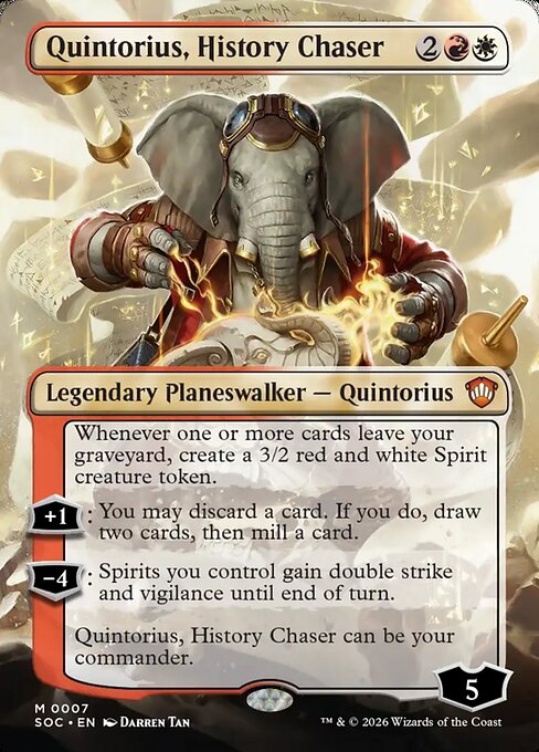 SOC: Quintorius, History Chaser (Borderless) (Foil)