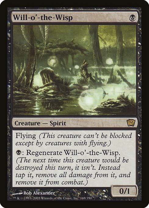 9ED: Will-o'-the-Wisp (Foil)