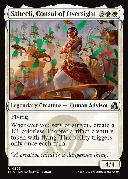 FRA: Saheeli, Consul of Oversight