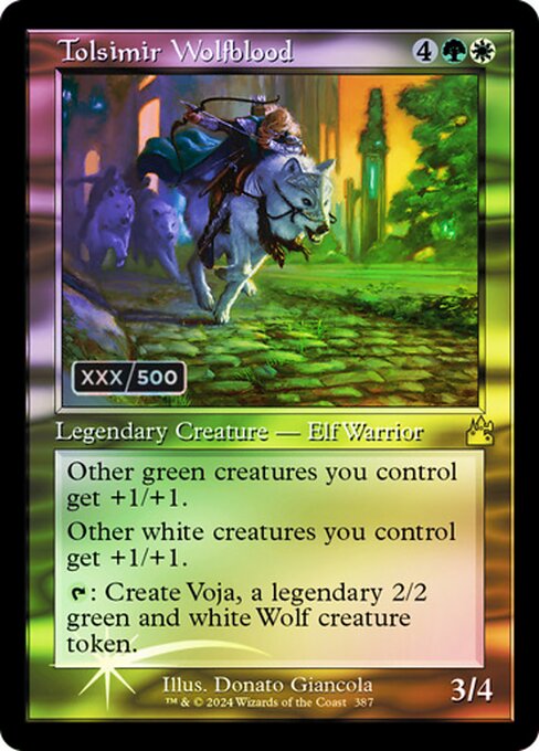 RVR: Tolsimir Wolfblood (Retro Frame) (Serial Numbered) (Foil)