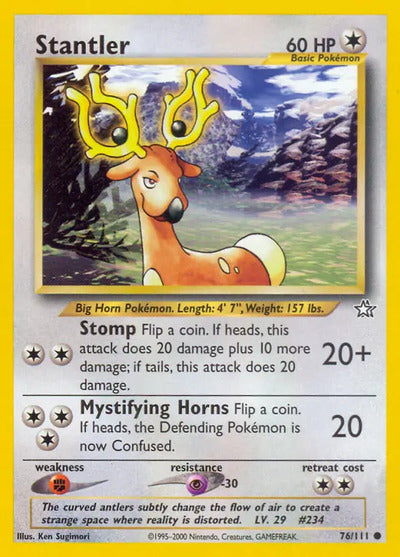 Stantler 076/111 Unlimited Neo Genesis