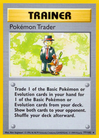 Pokemon Trader 077/102 Unlimited Base Set Shadowless
