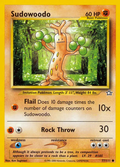 Sudowoodo 077/111 Unlimited Neo Genesis